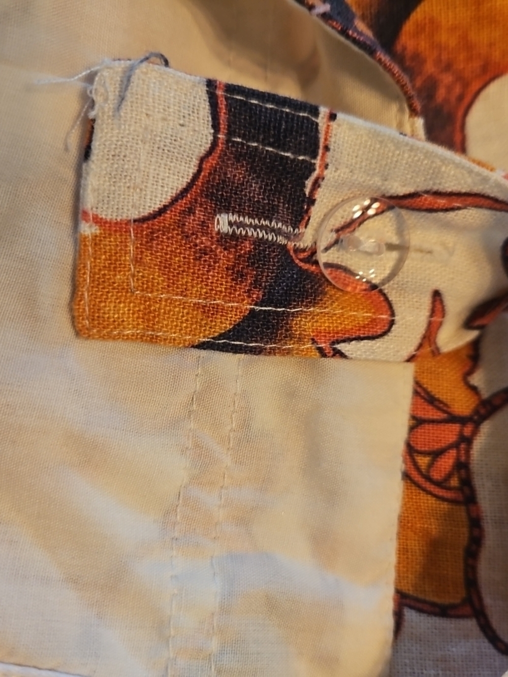 House Of Harlow 1960 Floral Print Romper Orange & Cream Belted Linen Blend NEW - Picture 6 of 10